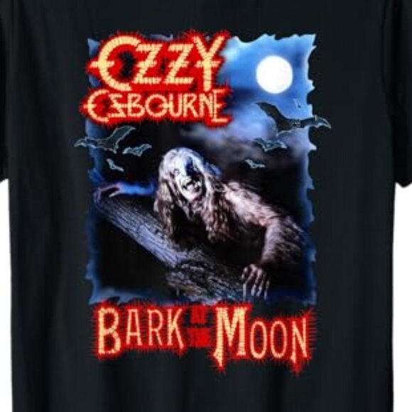 Ozzy Osbourne Bark At The Moon Shirt 80s Rock Horror Graphic Tee Metal Legend 90 - Picture 2 of 5